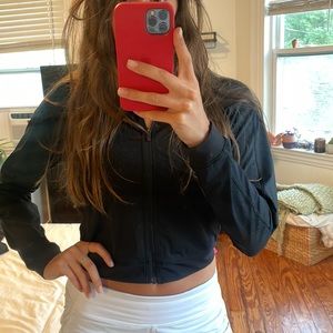 Lululemon cropped black jacket.